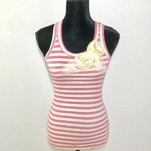 FLORAL STRIPE TANK